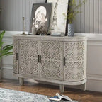 Bahut de Rangement en Bois avec 4 Portes