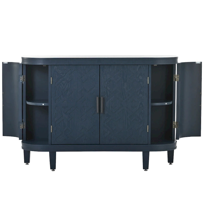Bahut de Rangement en Bois avec 4 Portes