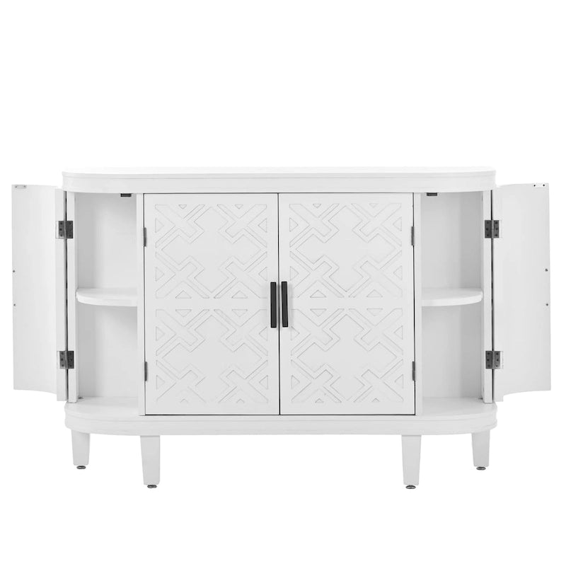 Bahut de Rangement en Bois avec 4 Portes