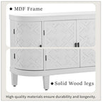 Bahut de Rangement en Bois avec 4 Portes