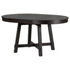 Farmhouse Round Extendable Dining Table with 16 Leaf - Elegant Wood Kitchen Table
