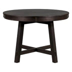 Farmhouse Round Extendable Dining Table with 16 Leaf - Elegant Wood Kitchen Table