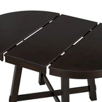 Farmhouse Round Extendable Dining Table with 16 Leaf - Elegant Wood Kitchen Table