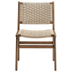 Saoirse Woven Rope Wood Dining Side Chair - Set of 2