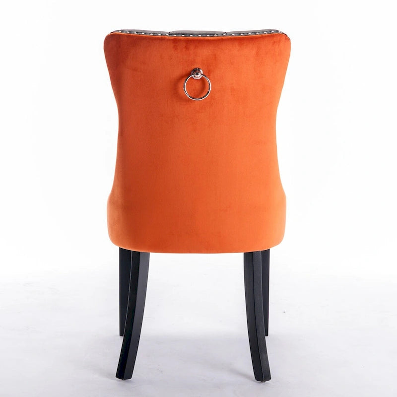 High-end Tufted Contemporary Upholstered Dining Chair with Nailhead Trim
