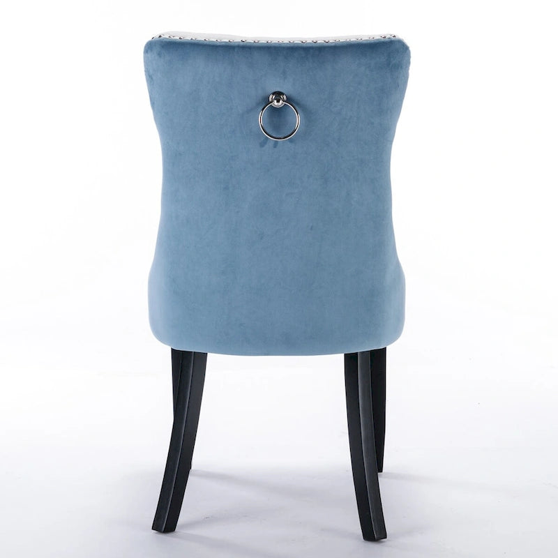 High-end Tufted Contemporary Upholstered Dining Chair with Nailhead Trim
