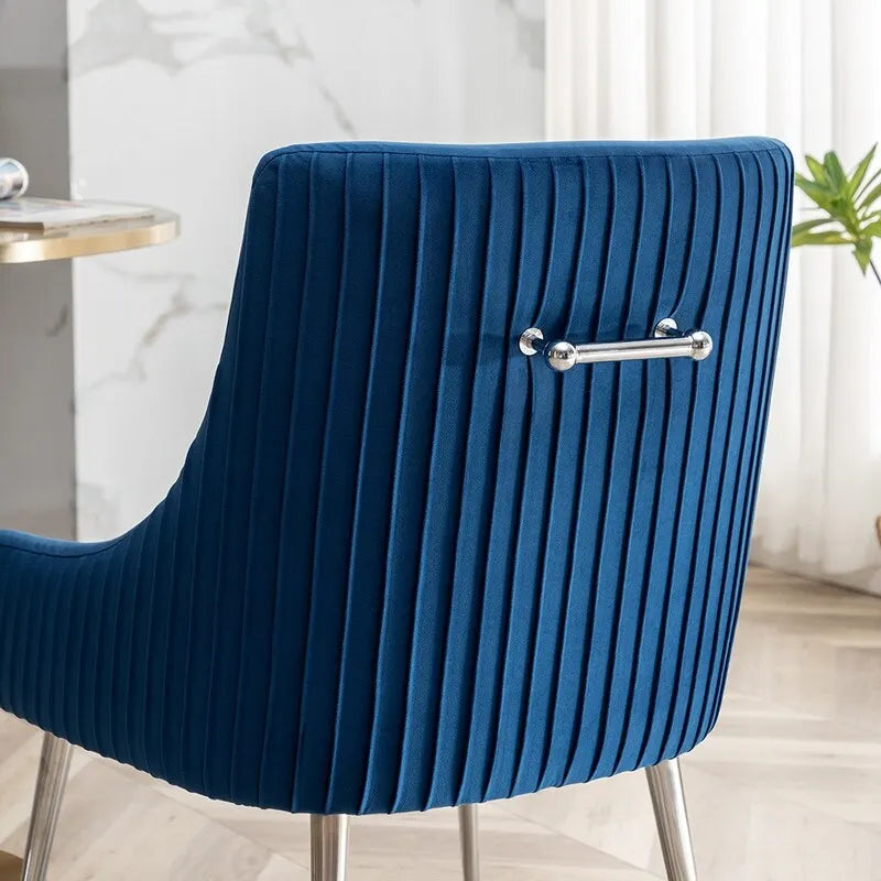Lot de 8 chaises de salle à manger SEYNAR Modern Glam en velours, chaises capitonnées pour salon (sans table)