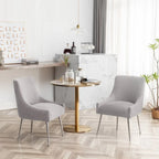 Lot de 8 chaises de salle à manger SEYNAR Modern Glam en velours, chaises capitonnées pour salon (sans table)