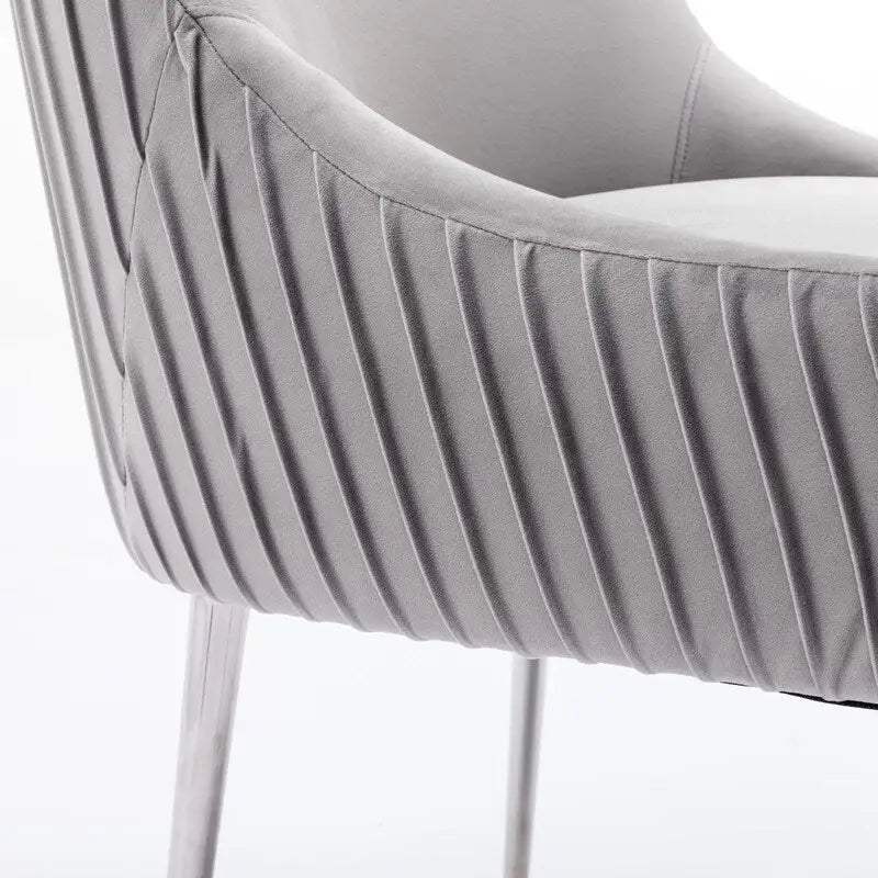Lot de 8 chaises de salle à manger SEYNAR Modern Glam en velours, chaises capitonnées pour salon (sans table)