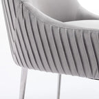 Lot de 8 chaises de salle à manger SEYNAR Modern Glam en velours, chaises capitonnées pour salon (sans table)