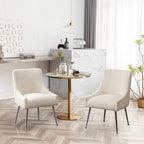 Lot de 8 chaises de salle à manger SEYNAR Modern Glam en velours, chaises capitonnées pour salon (sans table)