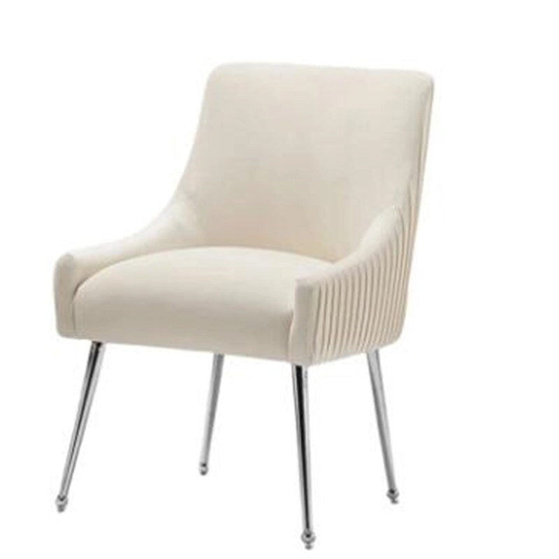 Lot de 8 chaises de salle à manger SEYNAR Modern Glam en velours, chaises capitonnées pour salon (sans table)
