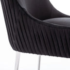 Lot de 8 chaises de salle à manger SEYNAR Modern Glam en velours, chaises capitonnées pour salon (sans table)
