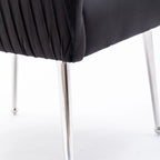 Lot de 8 chaises de salle à manger SEYNAR Modern Glam en velours, chaises capitonnées pour salon (sans table)