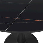 LeisureMod Round Dining Table 40 Sintered Stone Tabletop