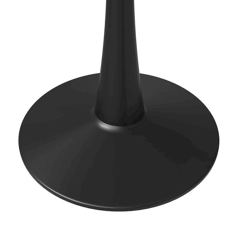 LeisureMod Round Dining Table 40 Sintered Stone Tabletop