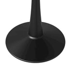 LeisureMod Round Dining Table 40 Sintered Stone Tabletop