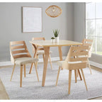 Carson Carrington Oglala Dining/Accent Chair with Bent Wood Legs (Set of 2)
