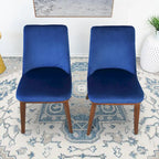 Dropia Mid-Century Modern Dining Chair Velvet (Set of 2)