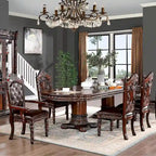 Ensemble de salle à manger extensible 5 pièces en bois massif de cerisier traditionnel Abeena de Furniture of America