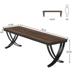 Bureau d'ordinateur 2 places Lantine de 199,9 cm pour bureau à domicile