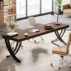 Bureau d'ordinateur 2 places Lantine de 199,9 cm pour bureau à domicile