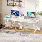 Bureau d'ordinateur 2 places Lantine de 199,9 cm pour bureau à domicile