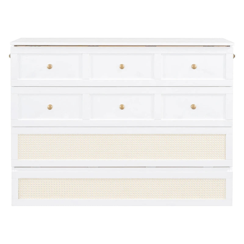 Nestfair Full Size Murphy Bed with Large Drawers