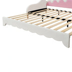 Lit de Repos Extensible Jumeau avec Lumières LED, Lit de Repos de Princesse Rembourré