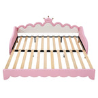Lit de Repos Extensible Jumeau avec Lumières LED, Lit de Repos de Princesse Rembourré