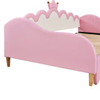 Lit de Repos Extensible Jumeau avec Lumières LED, Lit de Repos de Princesse Rembourré