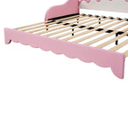 Lit de Repos Extensible Jumeau avec Lumières LED, Lit de Repos de Princesse Rembourré