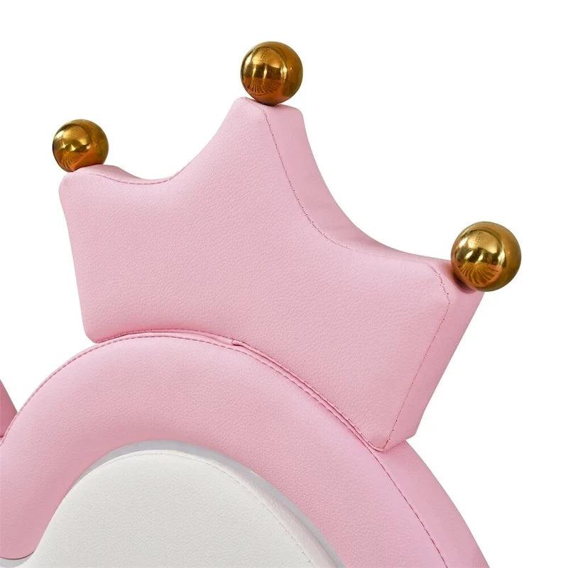 Lit de Repos Extensible Jumeau avec Lumières LED, Lit de Repos de Princesse Rembourré