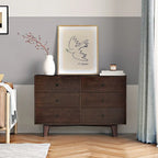 Commode en bois massif peinte par pulvérisation, buffet de vaisselle, console de service, casiers, poignée ronde rétro