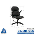 Sealy Atlas Ergonomic High-Back Executive Office Chair with Padded Armrests