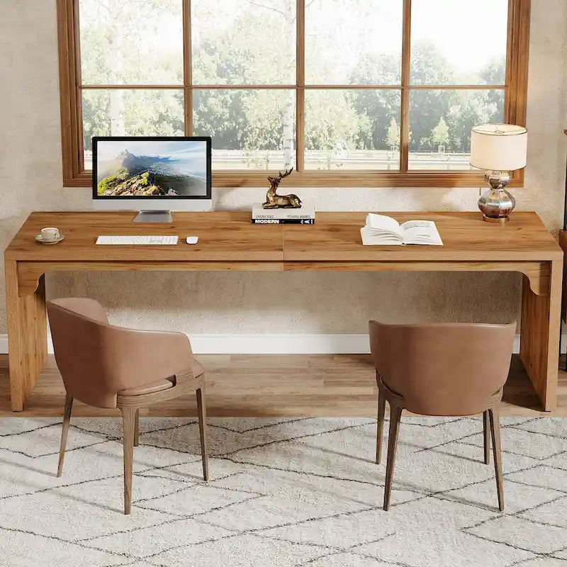 70.87 Extra Long Computer Desk, 2 Person Desk for Home Office