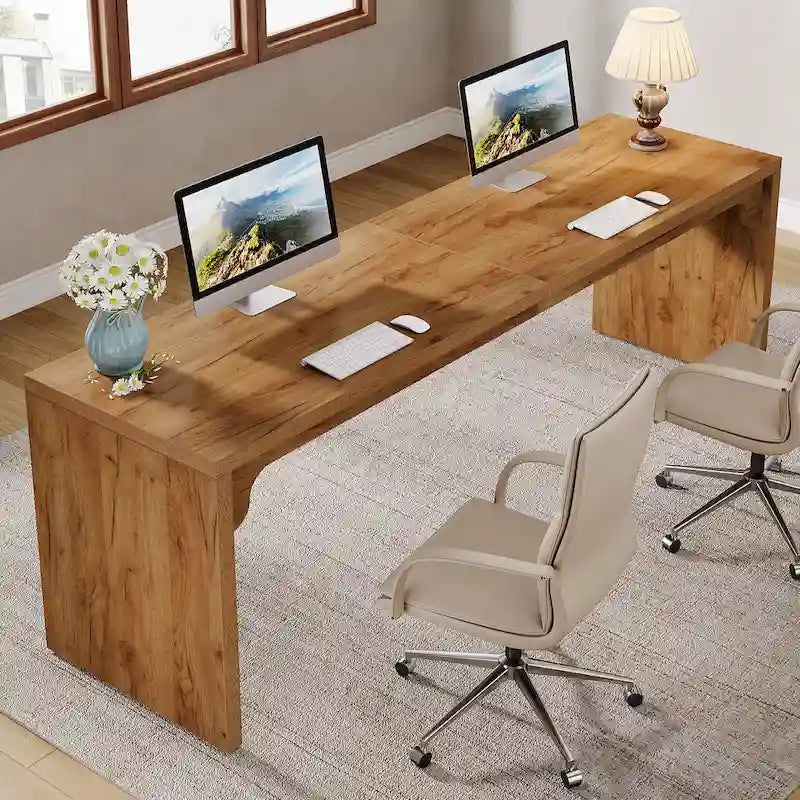 70.87 Extra Long Computer Desk, 2 Person Desk for Home Office