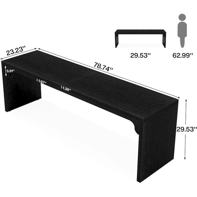 70.87 Extra Long Computer Desk, 2 Person Desk for Home Office