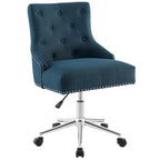 Carson Carrington Lagefors Tufted Swivel Upholstered Fabric Office Chair