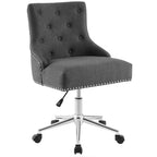 Carson Carrington Lagefors Tufted Swivel Upholstered Fabric Office Chair