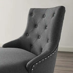 Carson Carrington Lagefors Tufted Swivel Upholstered Fabric Office Chair