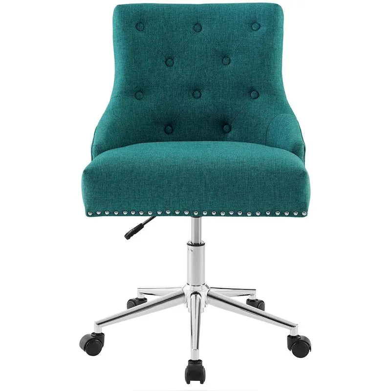 Carson Carrington Lagefors Tufted Swivel Upholstered Fabric Office Chair