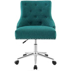 Carson Carrington Lagefors Tufted Swivel Upholstered Fabric Office Chair