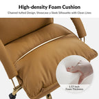 Leona Modern Faux Leather Adjustable Height Tilting Office Chair with Swivel Base by HULALA HOME