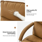 Leona Modern Faux Leather Adjustable Height Tilting Office Chair with Swivel Base by HULALA HOME