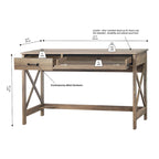 Saint Birch Alaska 47 Wrinting Desk with Two Drawers