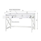Saint Birch Alaska 47 Wrinting Desk with Two Drawers