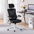 Yaheetech High Back Mesh Office Chair with Flip-up Armrest Ergonomic Desk Chair - N/A