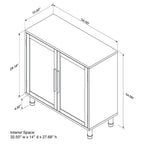 Hopper Studio  Delancey Light Blond 2-Door Cabinet
