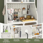 63.5 H Kitchen Buffet Cabinet Pantry Organizers Standing Bakers Rack